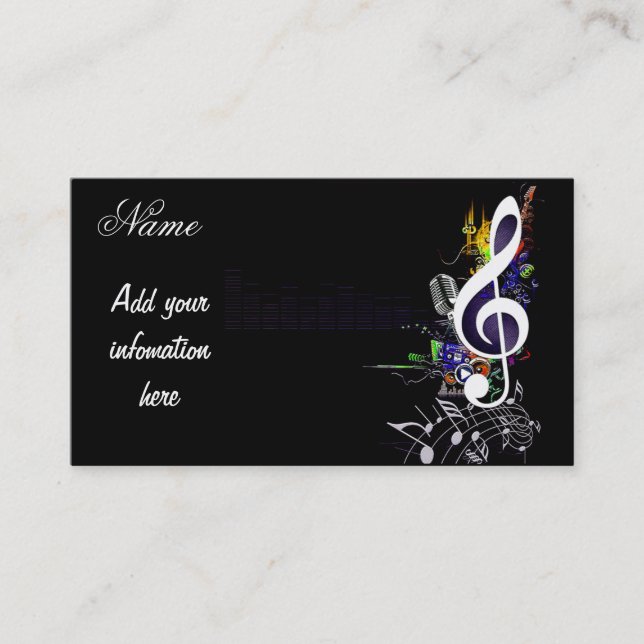 Let Music Live_ Business Card (Front)
