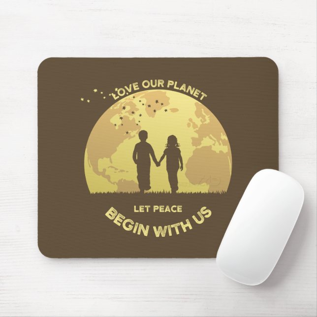 Let Peace Begin with Us |  Mouse Pad (With Mouse)