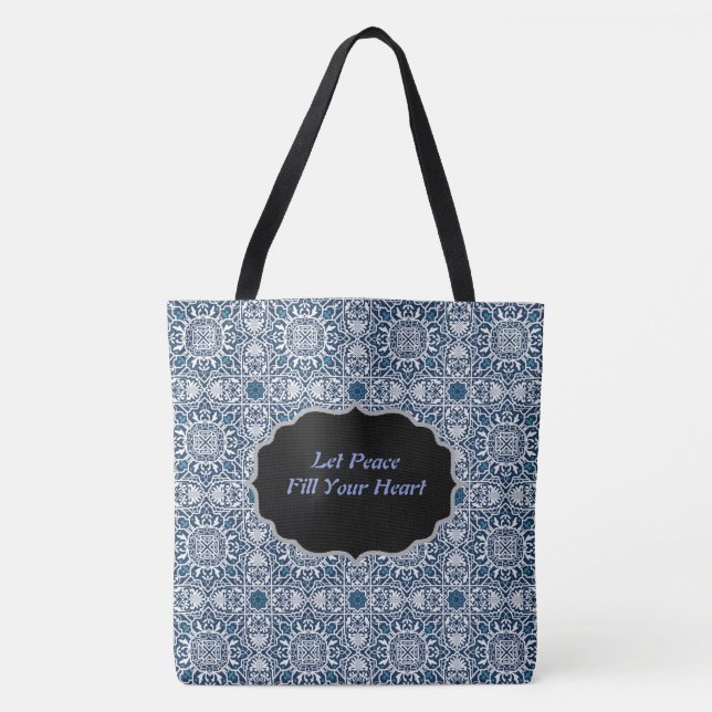 Let Peace Fill Your Heart Tote (Front)