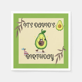 "Let’s Avo-Celebrate! Birthday Bash" Napkin