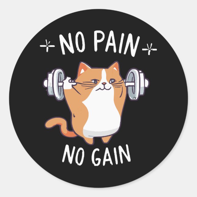 Let s Build Some Muscle! Gym Time! Classic Round Sticker (Front)