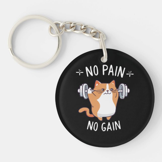Let s Build Some Muscle! Gym Time! Key Ring (Front)