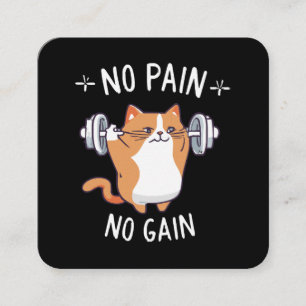Let s Build Some Muscle! Gym Time! Square Business Card