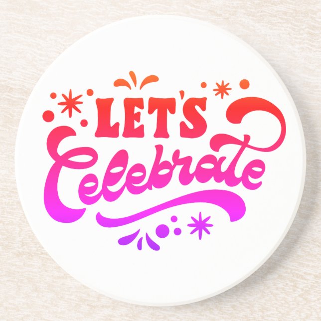  Let’s Celebrate Coaster (Front)