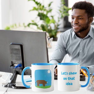 Let’s Chew on That Idea Funny Bull Mug