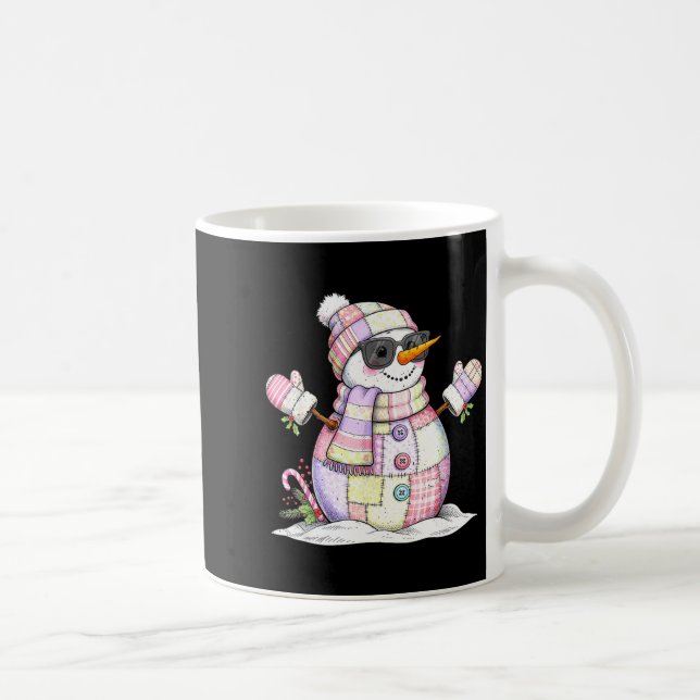 Let’s Chill Snowman Christmas Coffee Cute Holiday  Coffee Mug (Right)