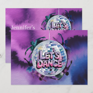 Let’s Dance Birthday Party Bash Invitation