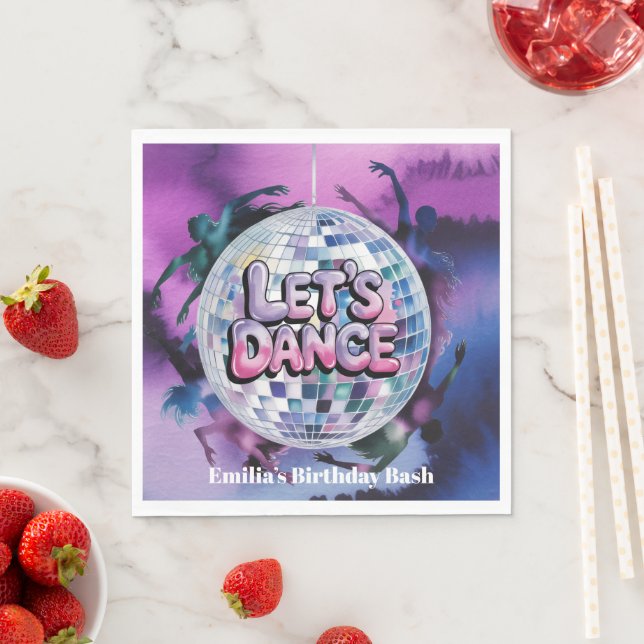 Let’s Dance Birthday Party Bash Napkin (Insitu)