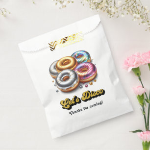 Let’s Disco Metallic Doughnut Birthday Party Favour Bag