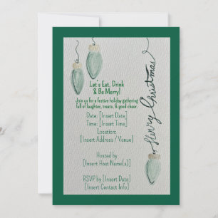 Let’s Eat, Drink & Be Merry Invitation