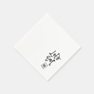 “Let’s Eat” Mah Jongg Cocktail Napkins
