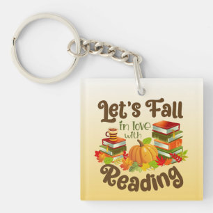 Let’s Fall in Love With Reading Key Ring