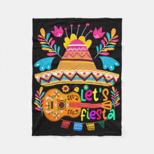 Let’s Fiesta Cinco De Mayo Shirt Mexican Fiesta 5 Fleece Blanket