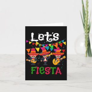 Let´s Fiesta Funny Cinco De Mayo Mexican Mariachi Card