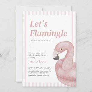 Let’s Flamingle Baby Shower Invitation