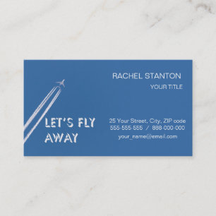 Let’s fly away business card
