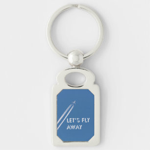 Let’s fly away key ring