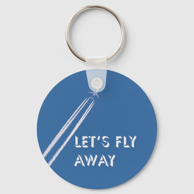 Let’s fly away key ring (Front)