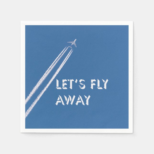 Let’s fly away napkin (Front)