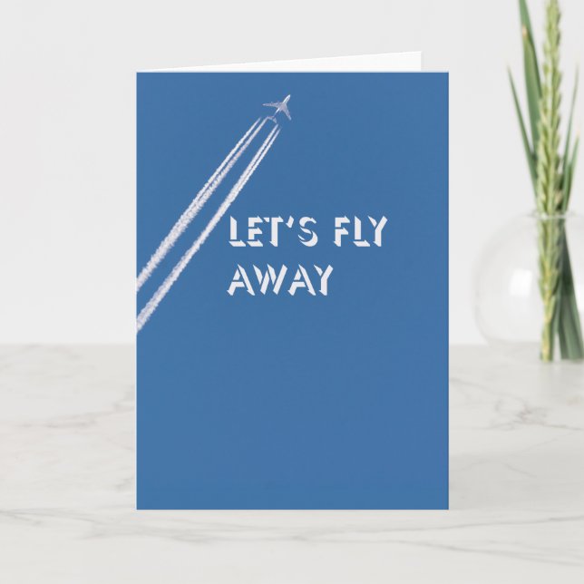 Let’s fly away thank you card (Front)
