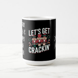 Let’s Get Crackin’ This Christmas Funny Retro Nut Coffee Mug