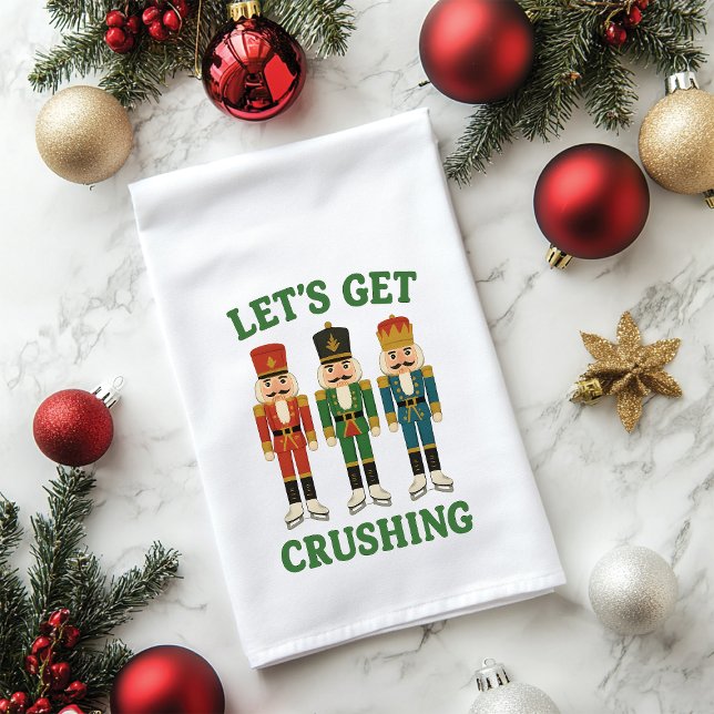 Let’s get crushing Nutcracker Christmas   Hand Towel (Creator Uploaded)