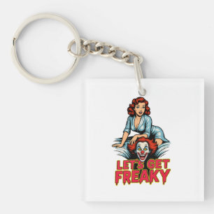 Let’s Get Freaky – Retro Pin-Up & Creepy Clown Key Ring