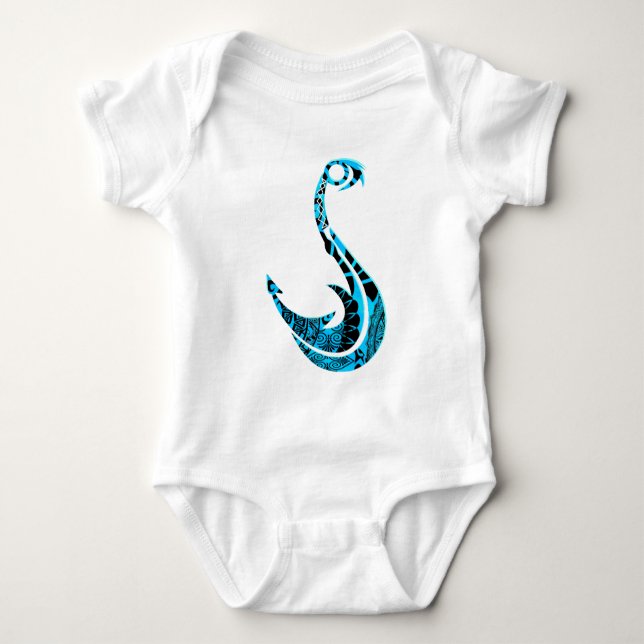 Let’s get hooked baby bodysuit (Front)
