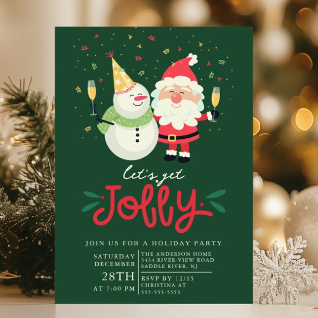 Let’s Get Jolly” Holiday Party Invitation (Creator Uploaded)