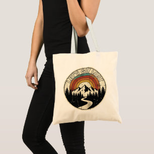 Let’s Get Lost Retro Mountain Adventure Outdoor Tote Bag
