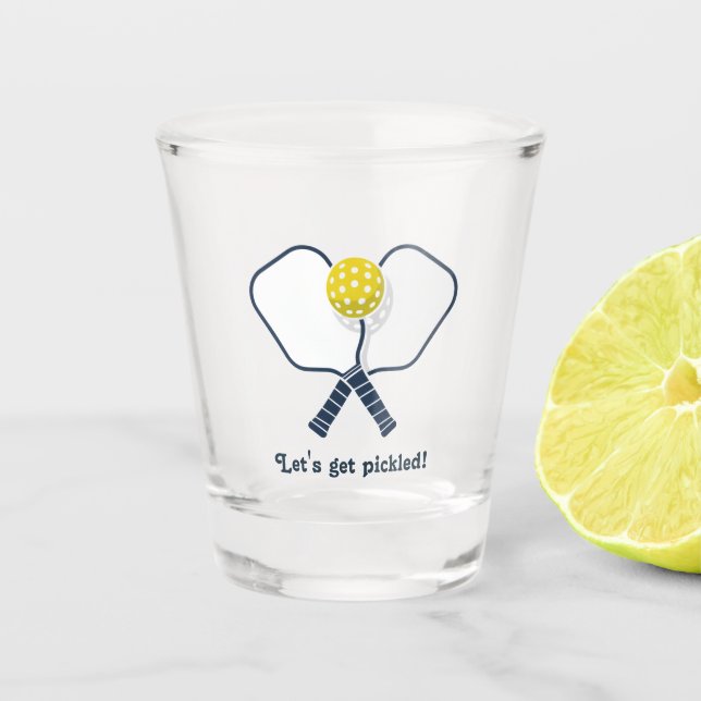 Let’s Get Pickled Pickleball Party Shot Glass (Front)