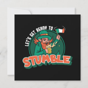 Let s Get Ready to Stumble Funny Invitation