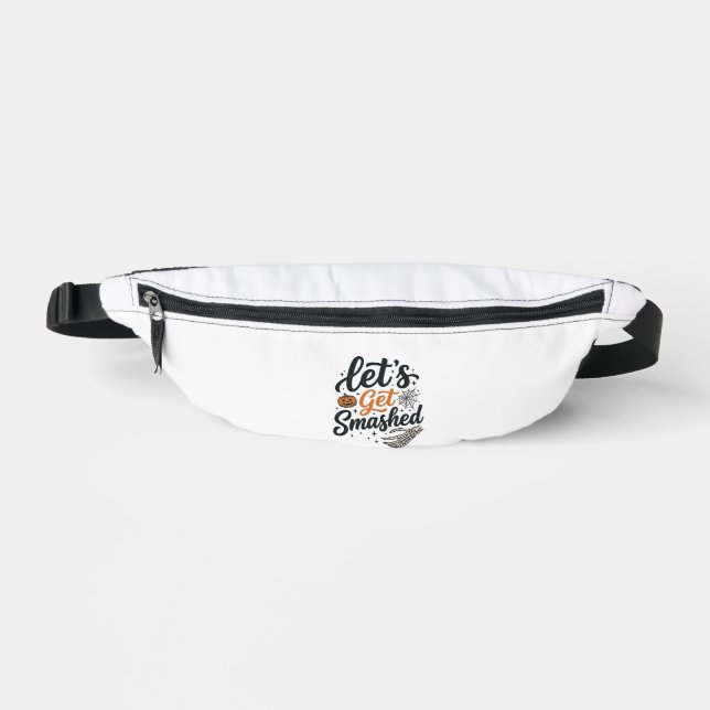 Let’s Get Smashed Halloween Pumpkin Bum Bags (Front)