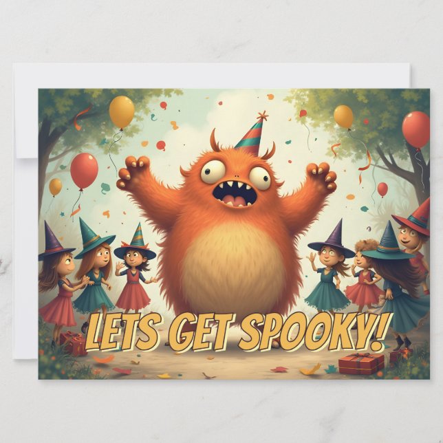 Let’s Get Spooky – Cute Monster Party Fun (Front)