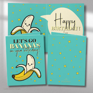 Let’s Go Bananas – Happy Birthday Card