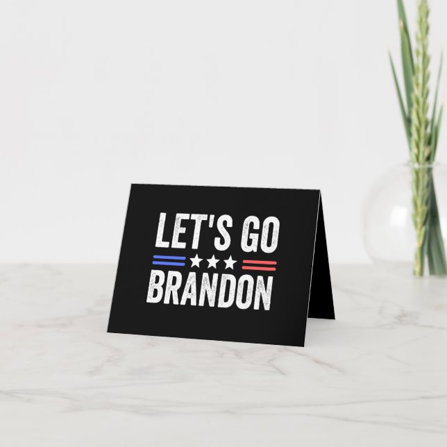 LET’S GO BRANDON Cardinal Note Card (Front)