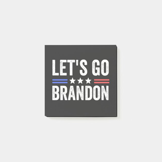 LET’S GO BRANDON Cardinal Post-it Notes (Front)
