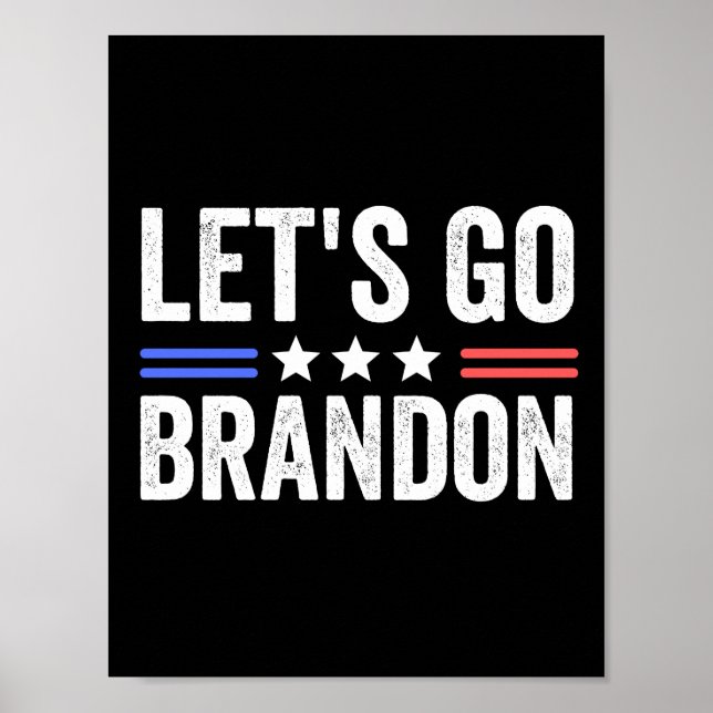 LET’S GO BRANDON Cardinal Poster (Front)