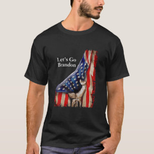 Let’S Go Brandon Conservative USA Flag Gift S T-Shirt