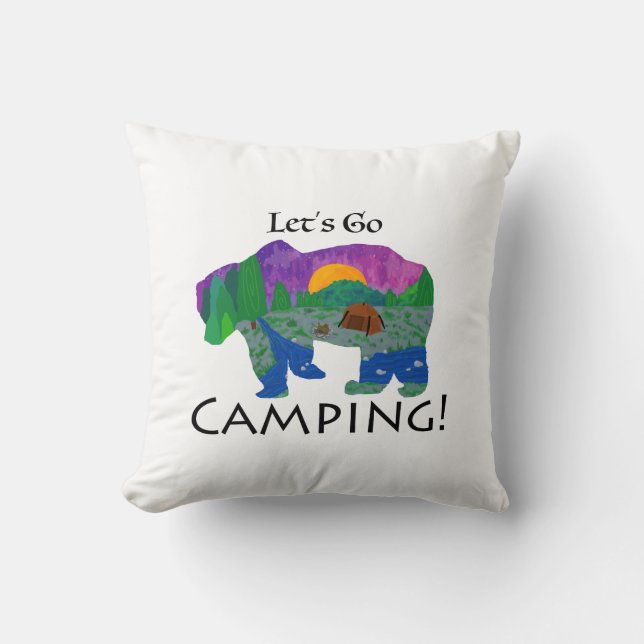 Let’s Go Camping Cushion (Front)
