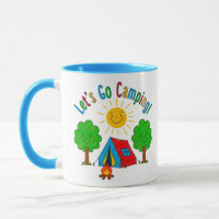 Let’s Go Camping Kids Drawing Design