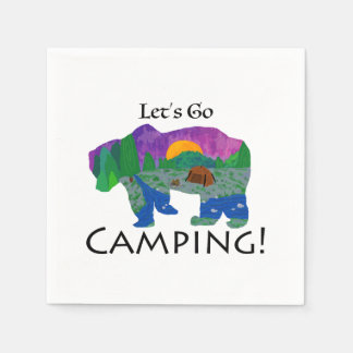 Let’s Go Camping Napkin
