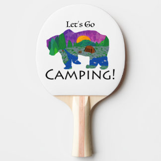 Let’s Go Camping Ping Pong Paddle