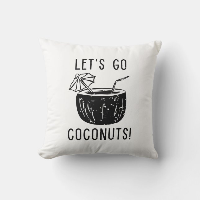 Let’s Go Coconuts Cushion (Front)