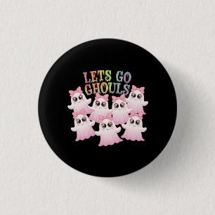 Let’s Go Ghouls - Cute & Funny Halloween Design 3 Cm Round Badge