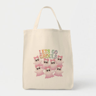 Let’s Go Ghouls - Cute & Funny Halloween Design Tote Bag