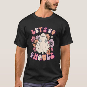 Let s Go Ghouls Retro Halloween Bachelorette Brida T-Shirt