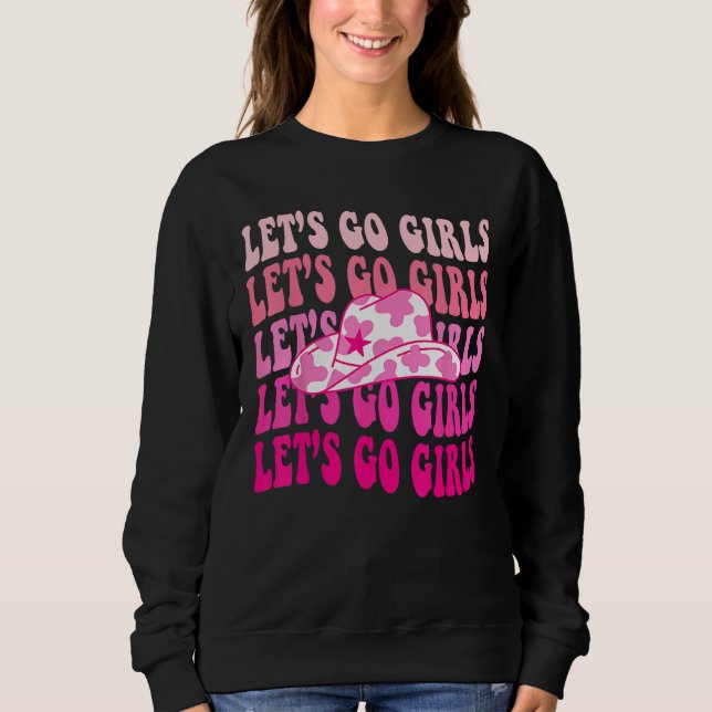 Let s Go Girls Groovy Man I Feel Like a Bride Bach Sweatshirt (Front)