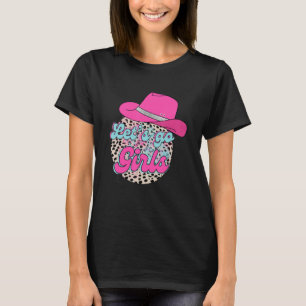 Let s Go Girls Leopard Pink Cowgirl Hat Country Va T-Shirt
