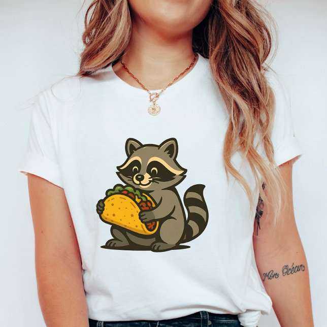 Let’s Go Taco Racoon, Summer Fun Ladies  T-Shirt (Creator Uploaded)